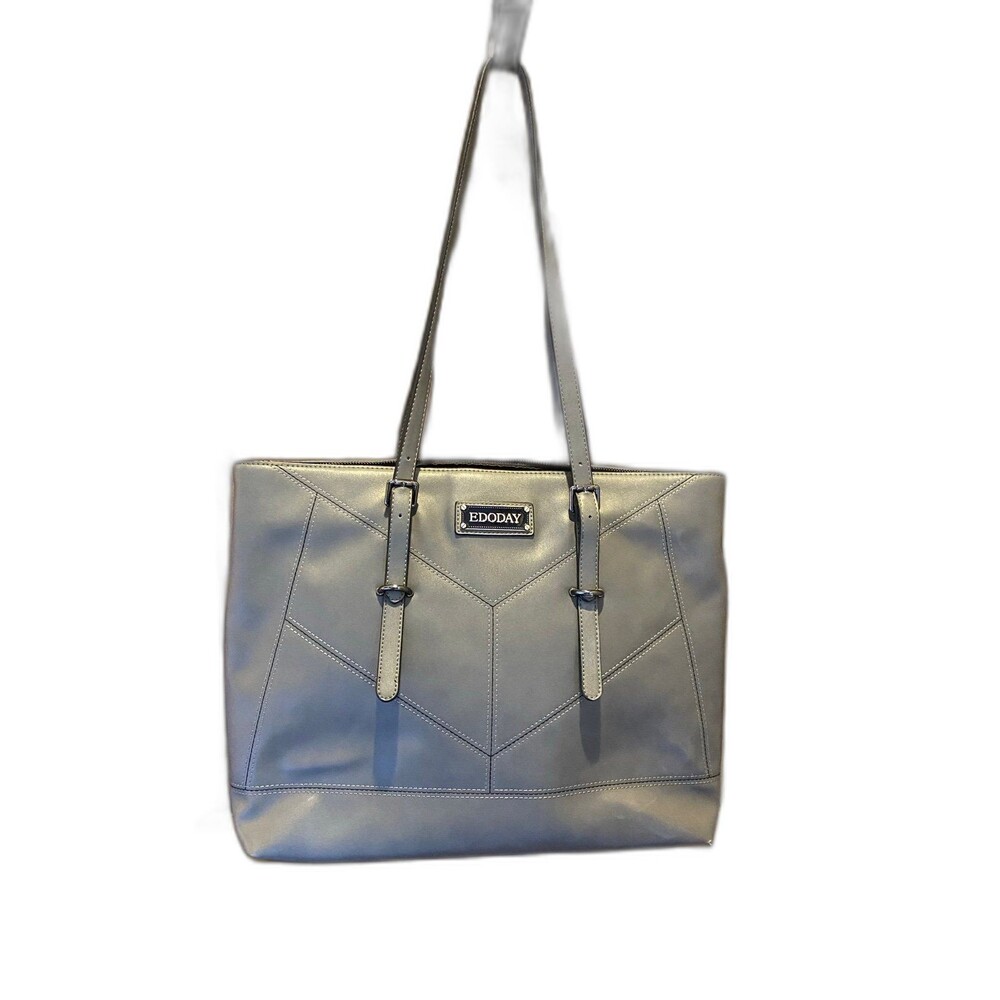 Dark Grey Laptop Work Bag w/ Adj. Straps Beautiful Stitching‎ & Loads of Room